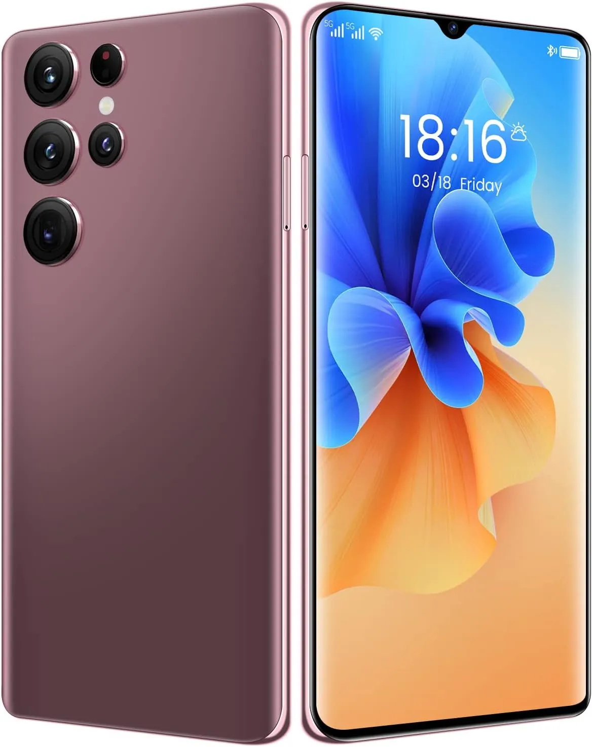 Smartphone Unlocked Cell Phones S22 Ultra 6.7in HD Screen 2GB/16GB Android 10 Straight Talk Phone 6800mAh 128GB Extension Boost Mobile Phones (Rose Gold)