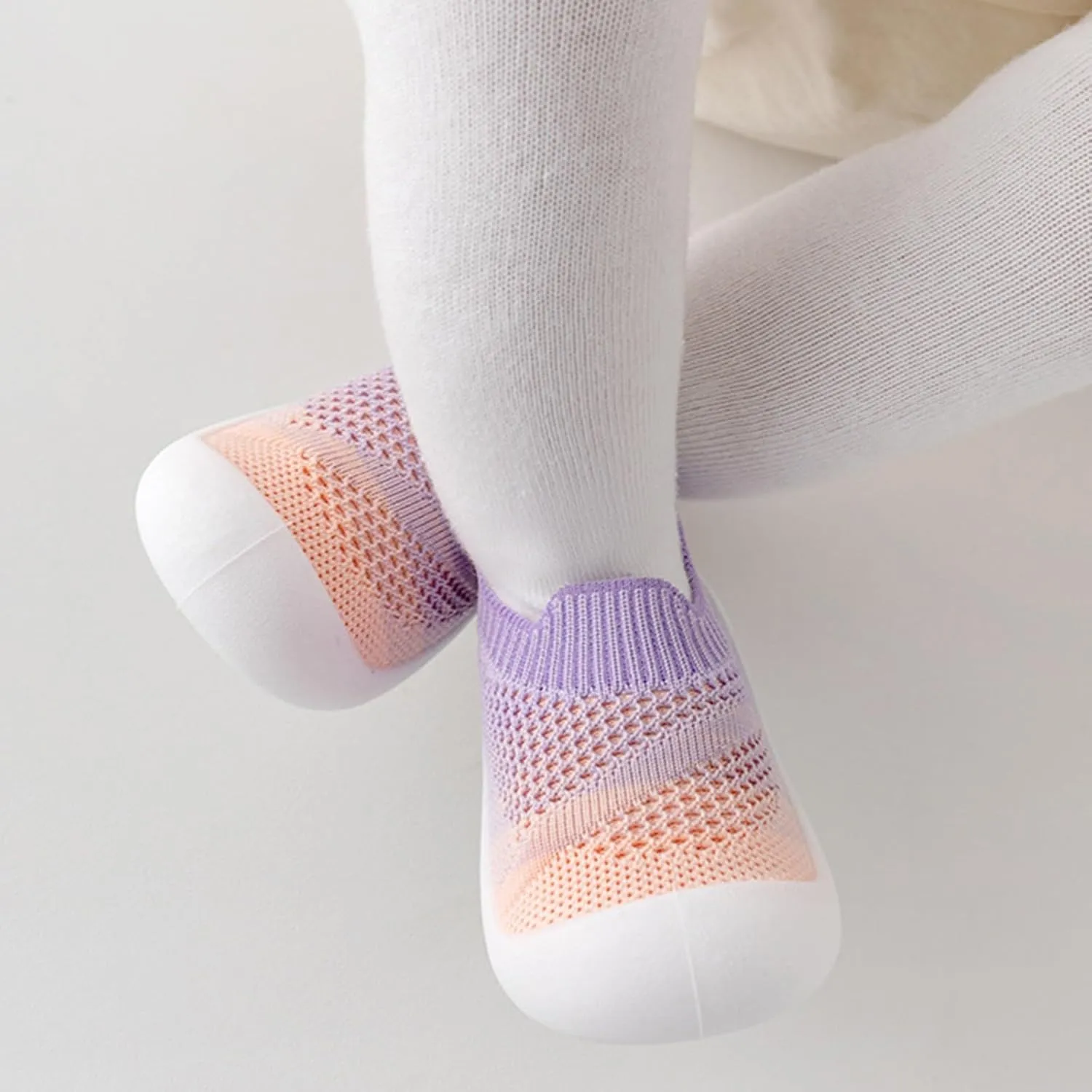 Sock Shoes Baby Walking Shoes Infant Non-Slip Breathable Slippers with Soft Rubber Sole Baby Boys Girls Slip On Sneakers