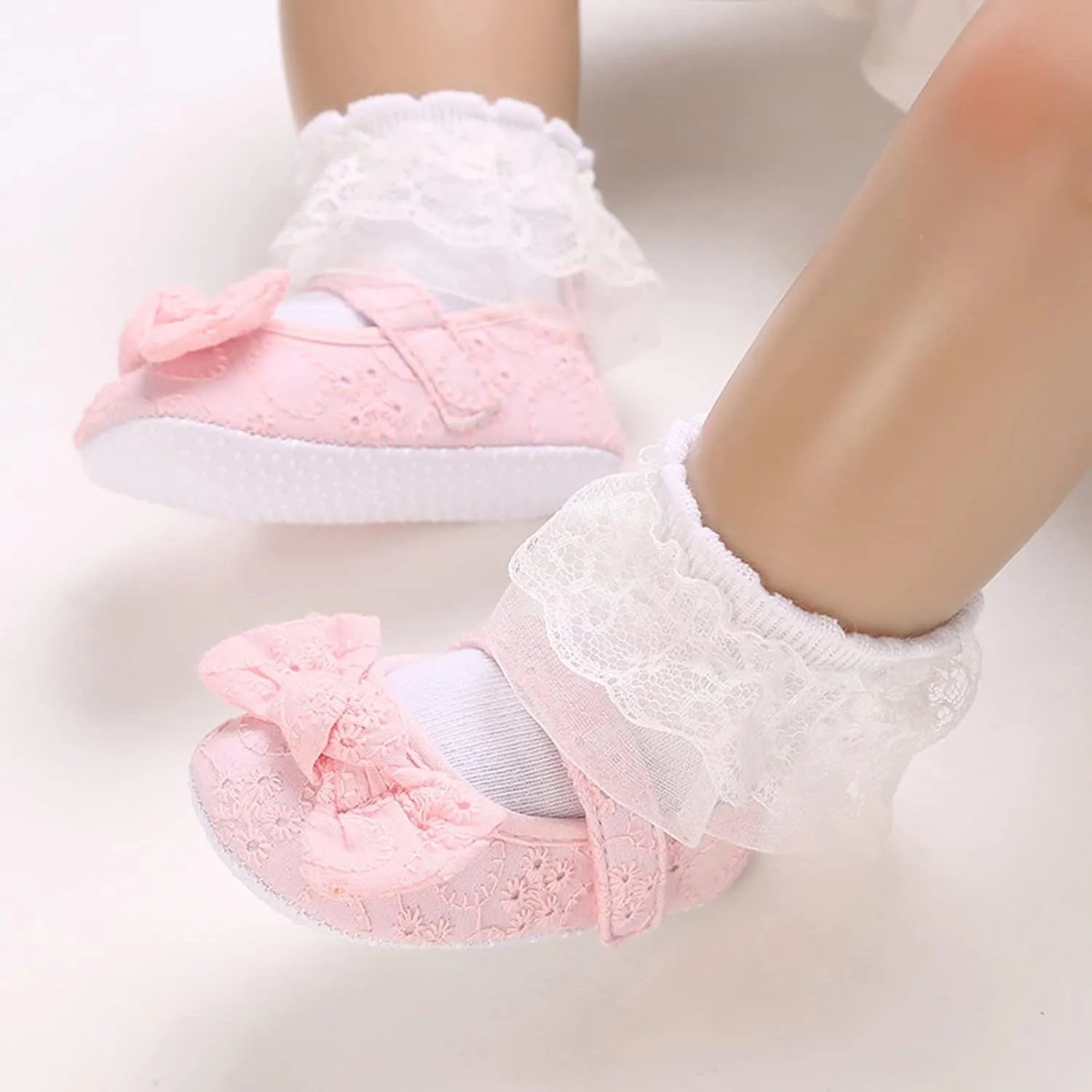Spring and Summer Children Baby Toddler Shoes for Girls Flat Sole Soft and Light Solid Color Cute Little Girl Wide Shoes