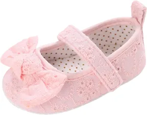 Spring and Summer Children Baby Toddler Shoes for Girls Flat Sole Soft and Light Solid Color Cute Little Girl Wide Shoes