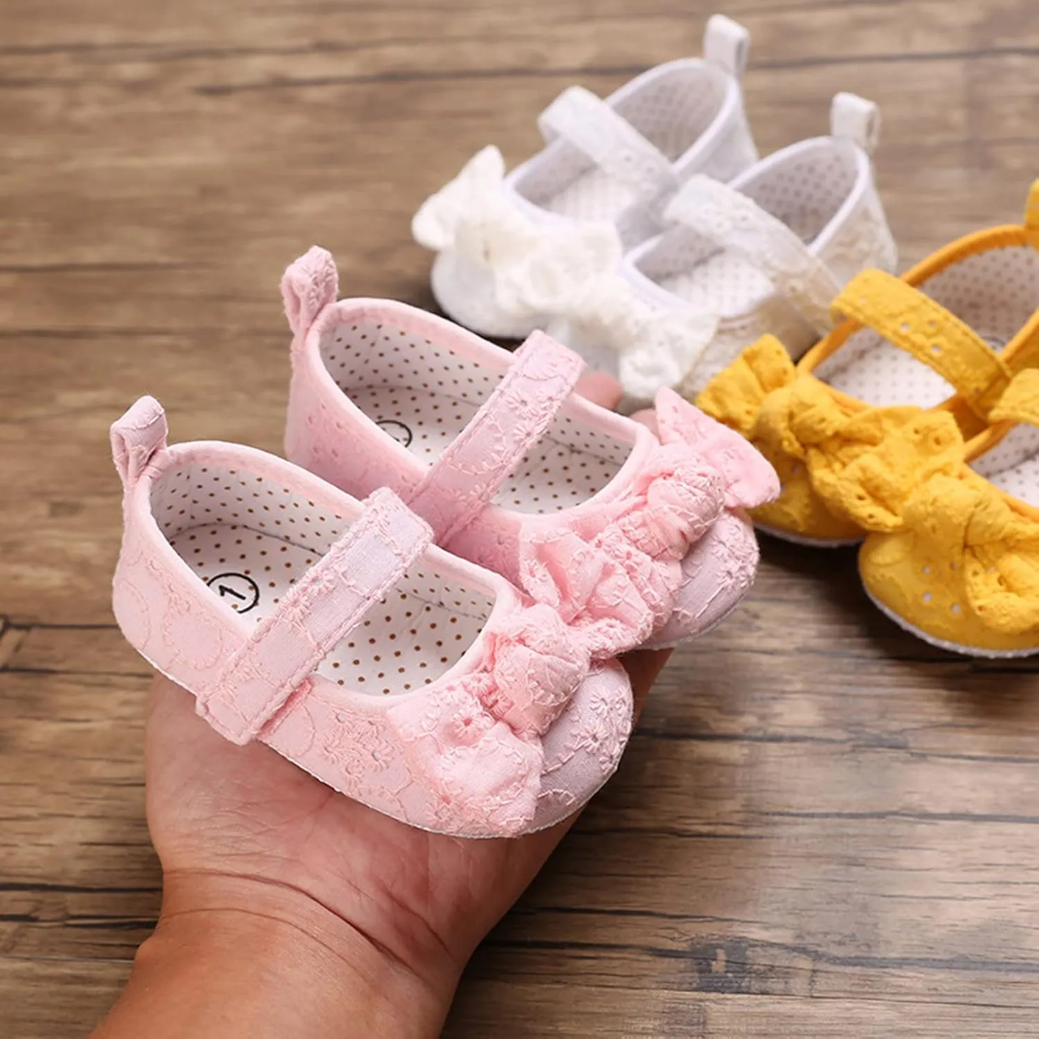 Spring and Summer Children Baby Toddler Shoes for Girls Flat Sole Soft and Light Solid Color Cute Little Girl Wide Shoes