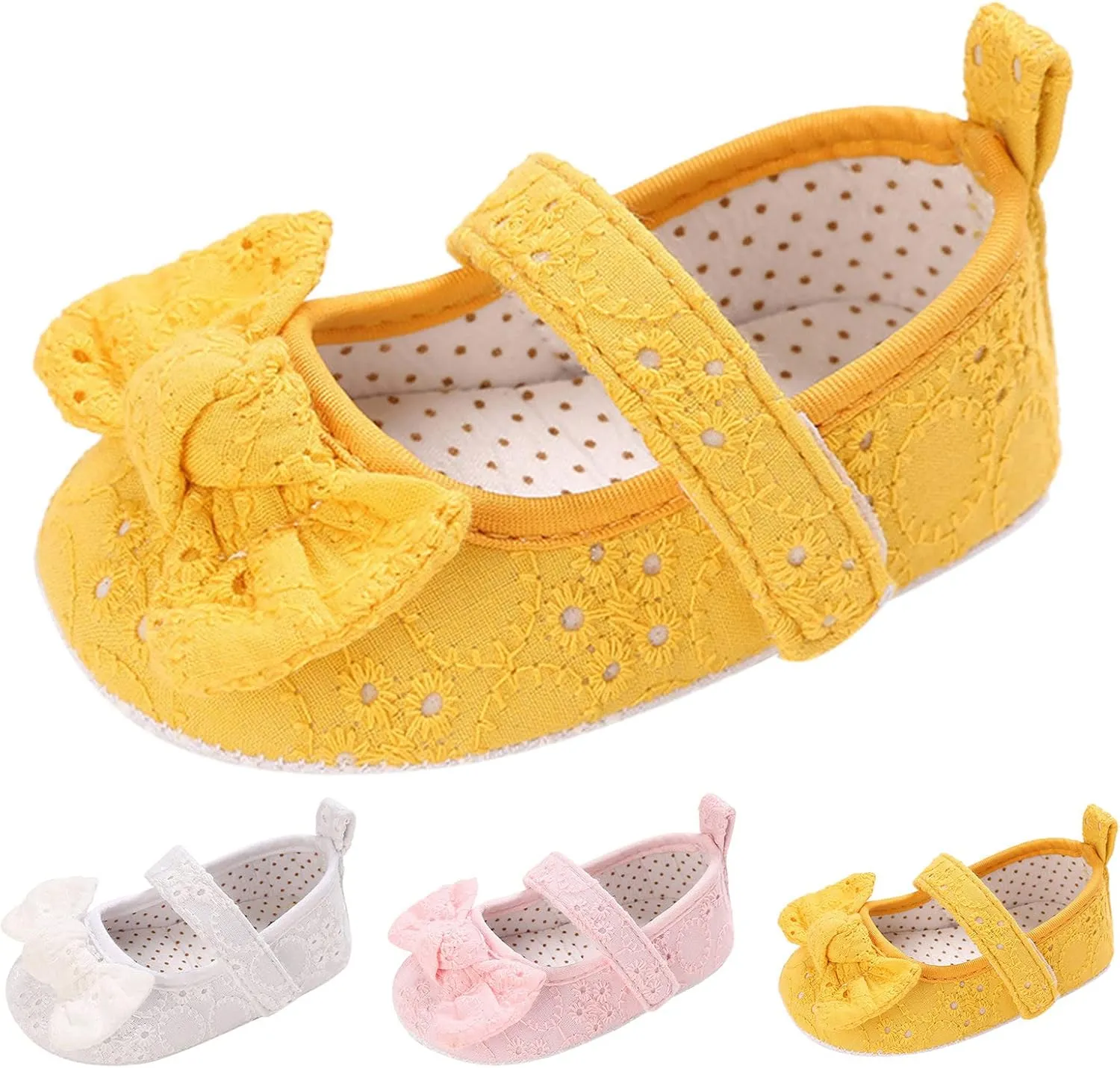 Spring and Summer Children Baby Toddler Shoes for Girls Flat Sole Soft and Light Solid Color Cute Little Girl Wide Shoes