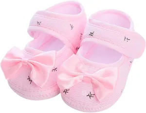 Spring and Summer Children Infant Toddler Shoes Girls Floor Sports Shoes Solid Color Bow Hook Kids Shoes Size 5 Boys
