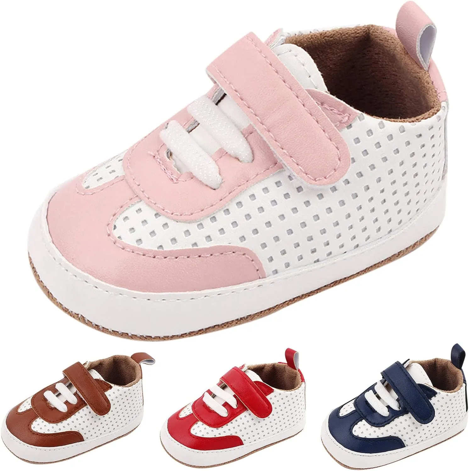 Spring and Summer Children Toddlers Boys and Girls Floor Sports Lightweight Breathable Comfortable Hook Loop Kids Shoes