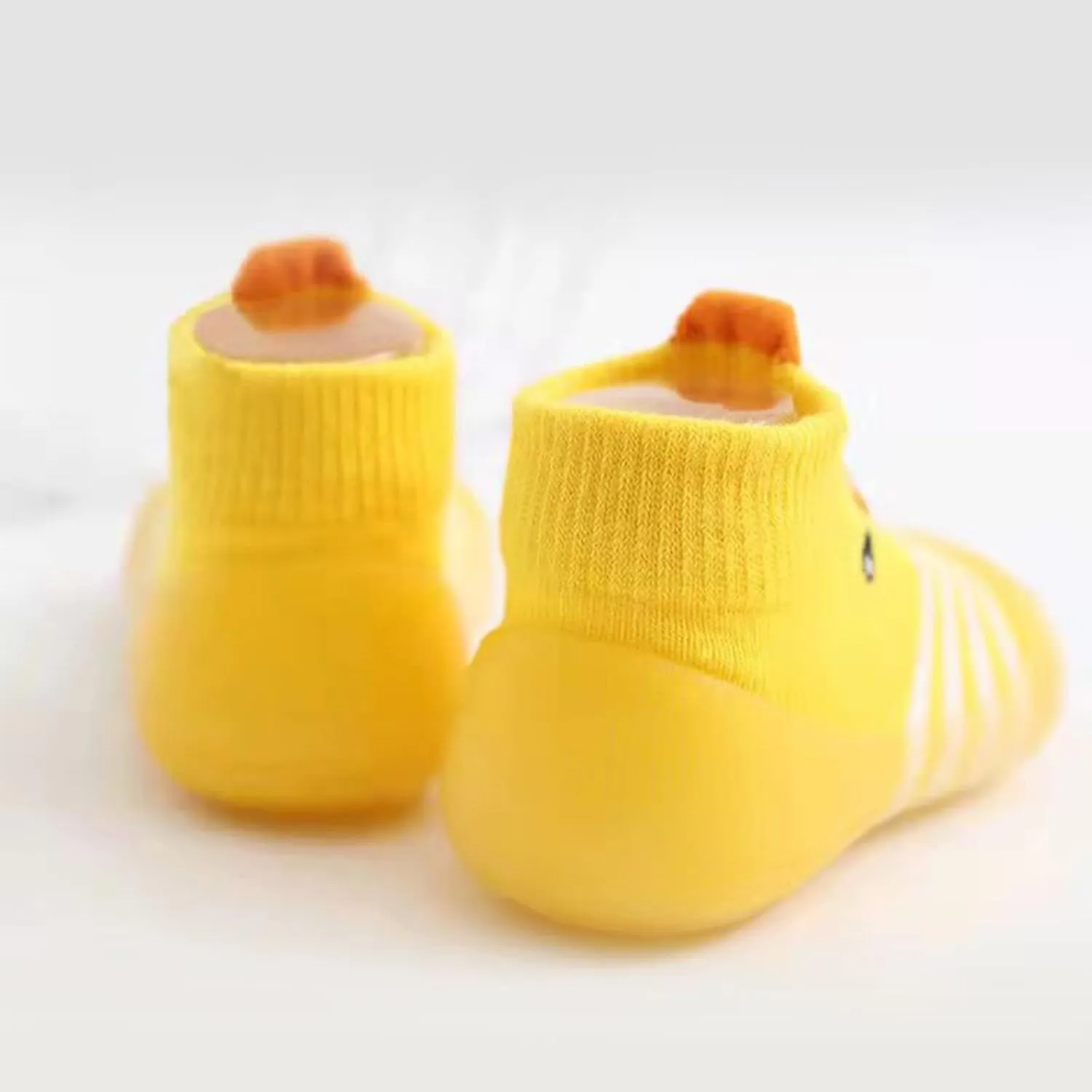 Spring and Summer Cute Toddler Shoes Breathable Duck Soft Rubber Sole Shoes Indoor and Outdoor (Yellow, 12-15Months)