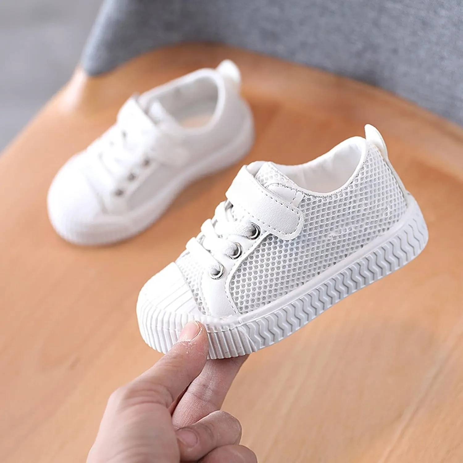 Spring and Summer New Mesh Rubber Sole Non Slip Children's Cute Casual Sports Shoes Girl Tennis Shoes Size 13