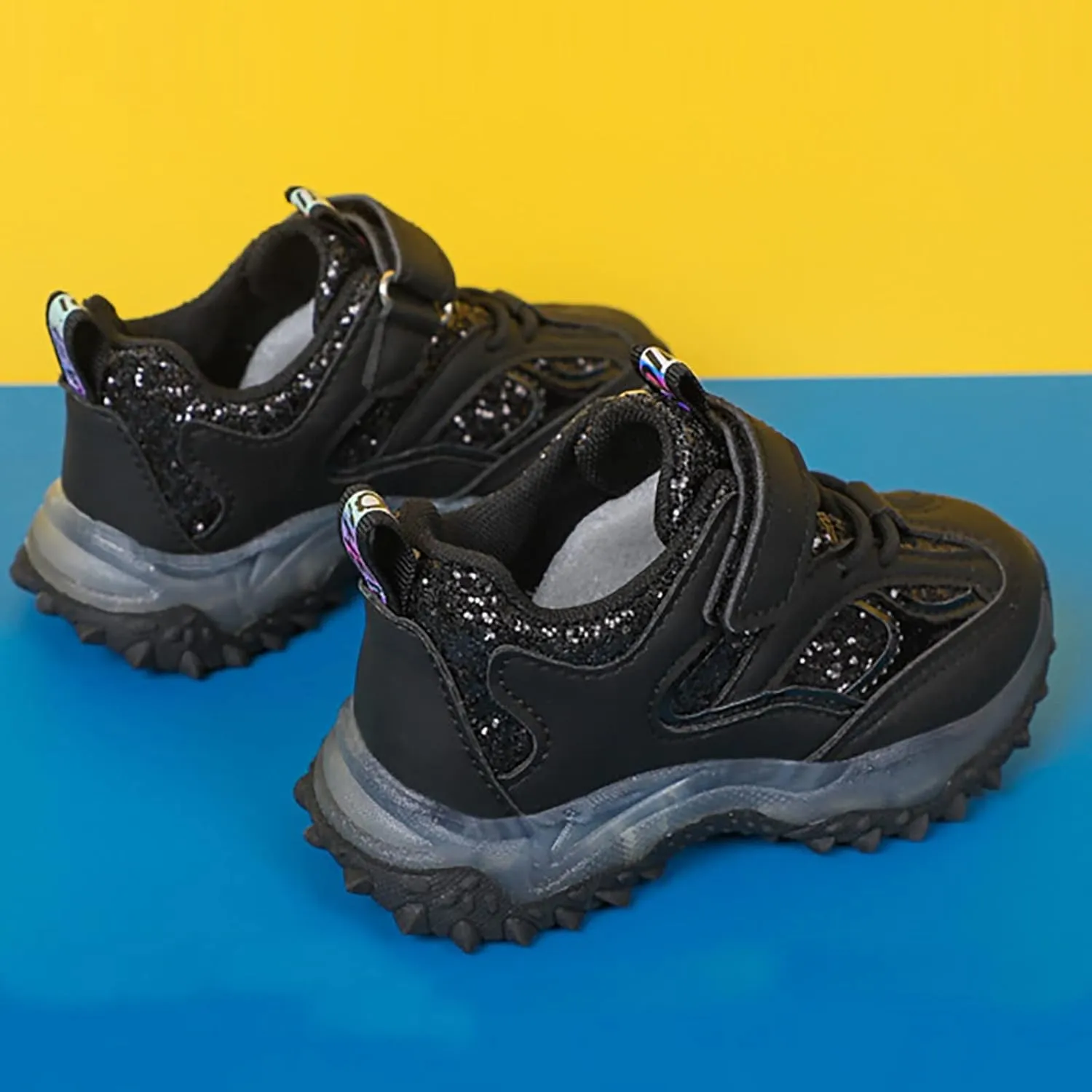 Spring Autumn Non Slip Soft Shoes Sole Baby Toddler LED Flashing Lights Shoes Boys Girls Kids Sports Cute Shoes