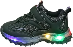 Spring Autumn Non Slip Soft Shoes Sole Baby Toddler LED Flashing Lights Shoes Boys Girls Kids Sports Cute Shoes