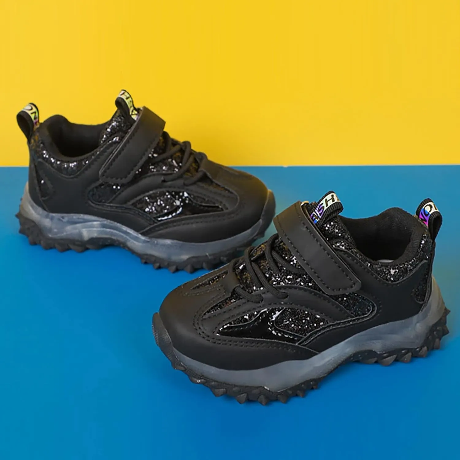 Spring Autumn Non Slip Soft Shoes Sole Baby Toddler LED Flashing Lights Shoes Boys Girls Kids Sports Cute Shoes