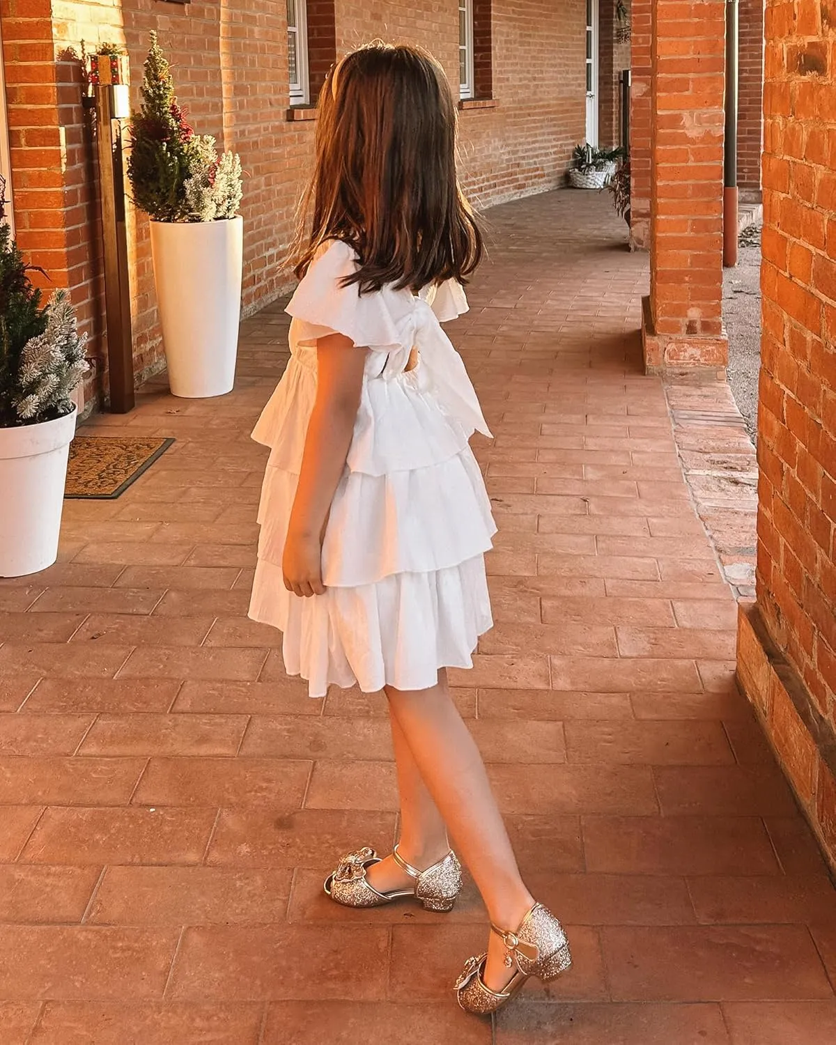 Stelle Girls High Heels Sequins Dress Sandals Princess Dress Shoes Flower Wedding Party ShoesToddler/Little/Big Kid
