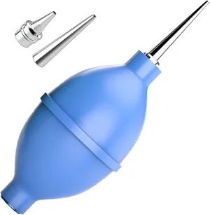 Strong Air Blower Blaster Pump Dust Cleaner Include Micro Fiber Cleaning Cloth, Bulb Blower for Digital SLR Lens Sensor LCD Screens Musical Instruments Keyboards Telescope Filtersl(Blue)
