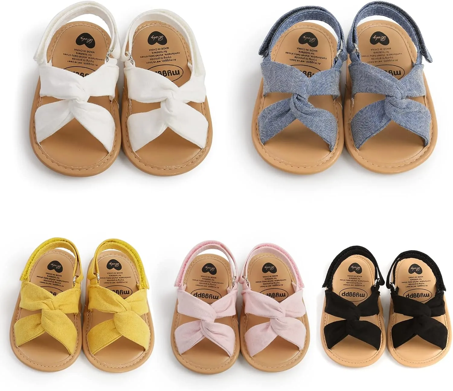 Summer Baby Girls Fashion Kid Soft Sole First First Walking Multi-color Walking Shoe Footwear Beach Toddlers Princess 0-18M