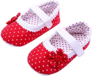 Summer Baby Girls Flower Shoes Soft Sole Toddler PU Leather Crib Shoes