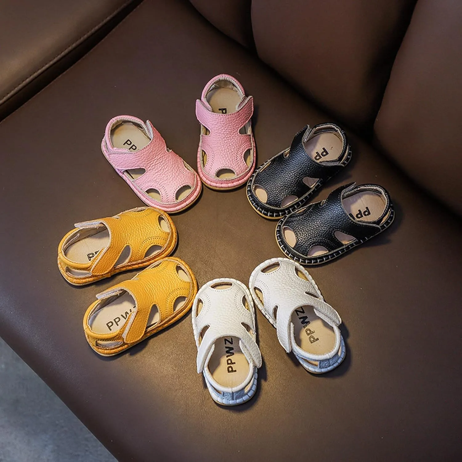 Summer Baby Sandals 0 3 Years Old Boy Toddler Shoes Soft Sole Baby Girl Leather Breathable Beach Newborn Shoes for Boys
