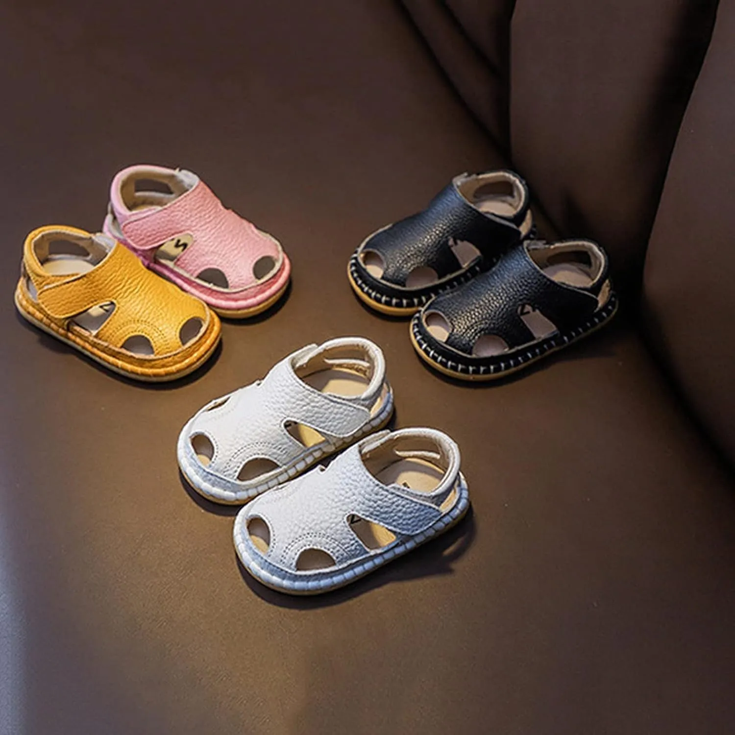 Summer Baby Sandals 0 3 Years Old Boy Toddler Shoes Soft Sole Baby Girl Leather Breathable Beach Newborn Shoes for Boys