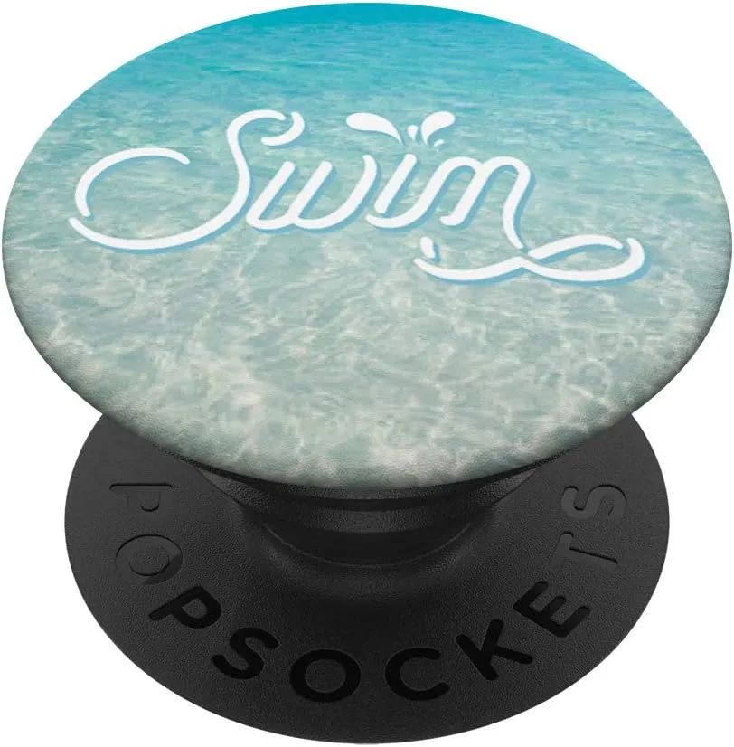 Swim Pop Socket PopSockets PopGrip: Swappable Grip for Phones & Tablets