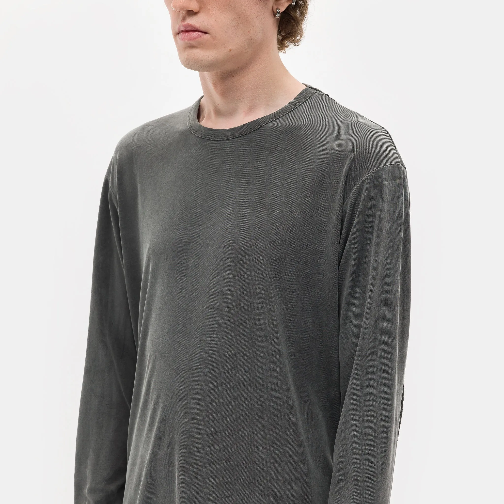 Tencel Long Sleeve T-Shirt in Grey