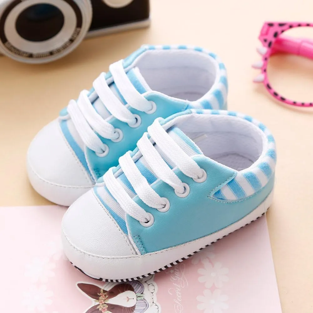 Tennis Shoes for Children Shoes Crib Sole Soft Bandage Infant Anti-Slip Shoes Baby Sneakers Girls Baby Shoes