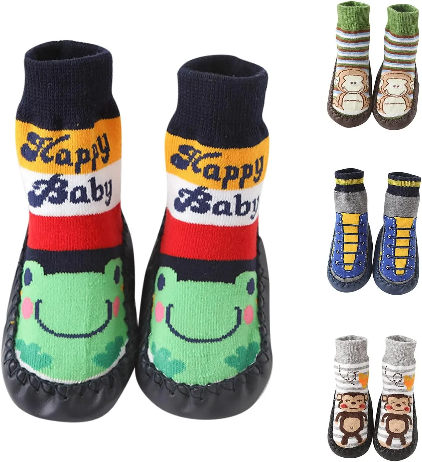 Toddler Autumn Winter Non-Slip Shoes Boys Girls Floor Sports Socks Shoes Flat Sole Non Baby Slippers Shoes Boys Shoes