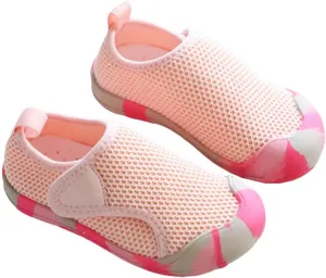 Toddler Baby Boy Girl Shoes Breathable Shoes Baotou Sneakers Mesh Baby Soft Sole Fashion Unisex Light up Shoes