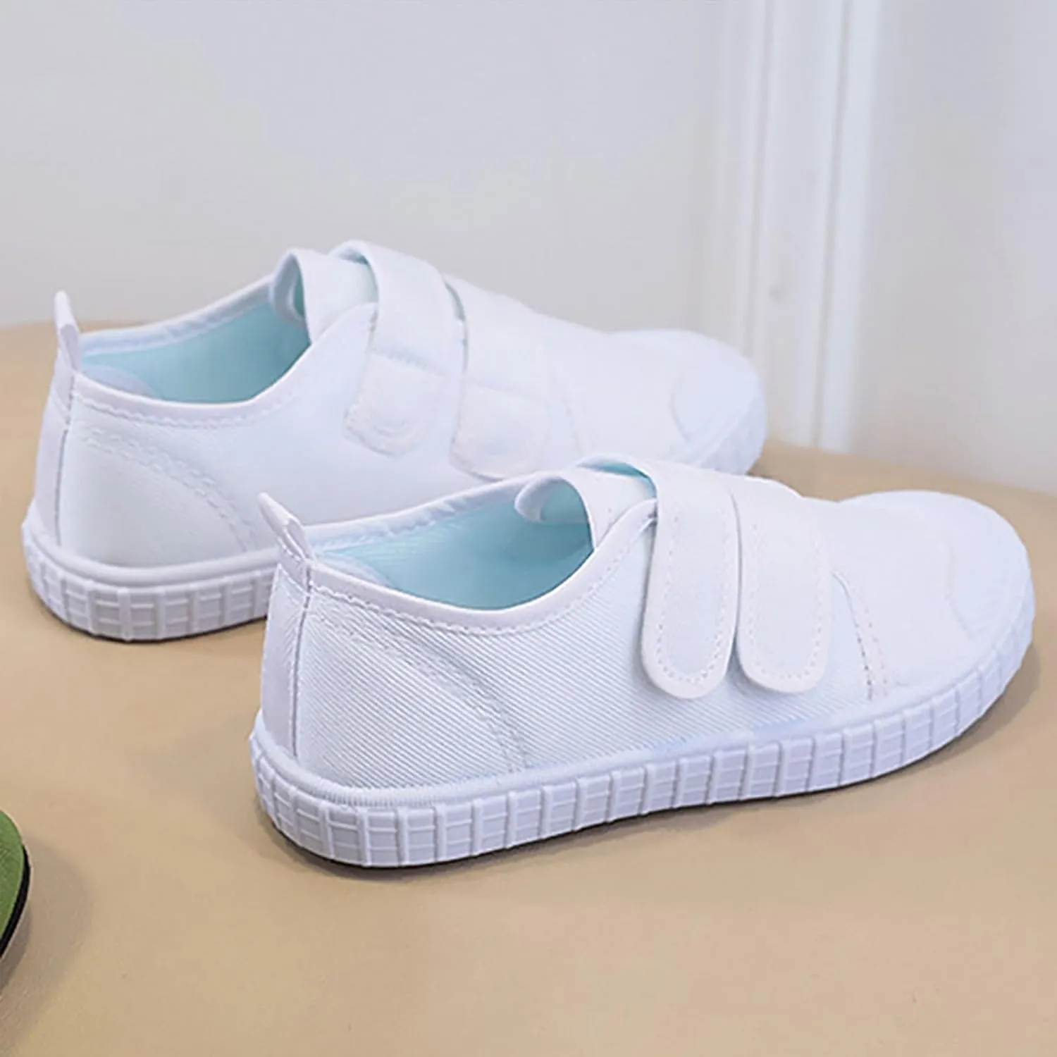 Toddler Baby Boy Girl Shoes Flat Shoes Bao Head One Foot Off Girl Canvas Shoes Baby Soft Sole Casual Girl Shoes Size 3