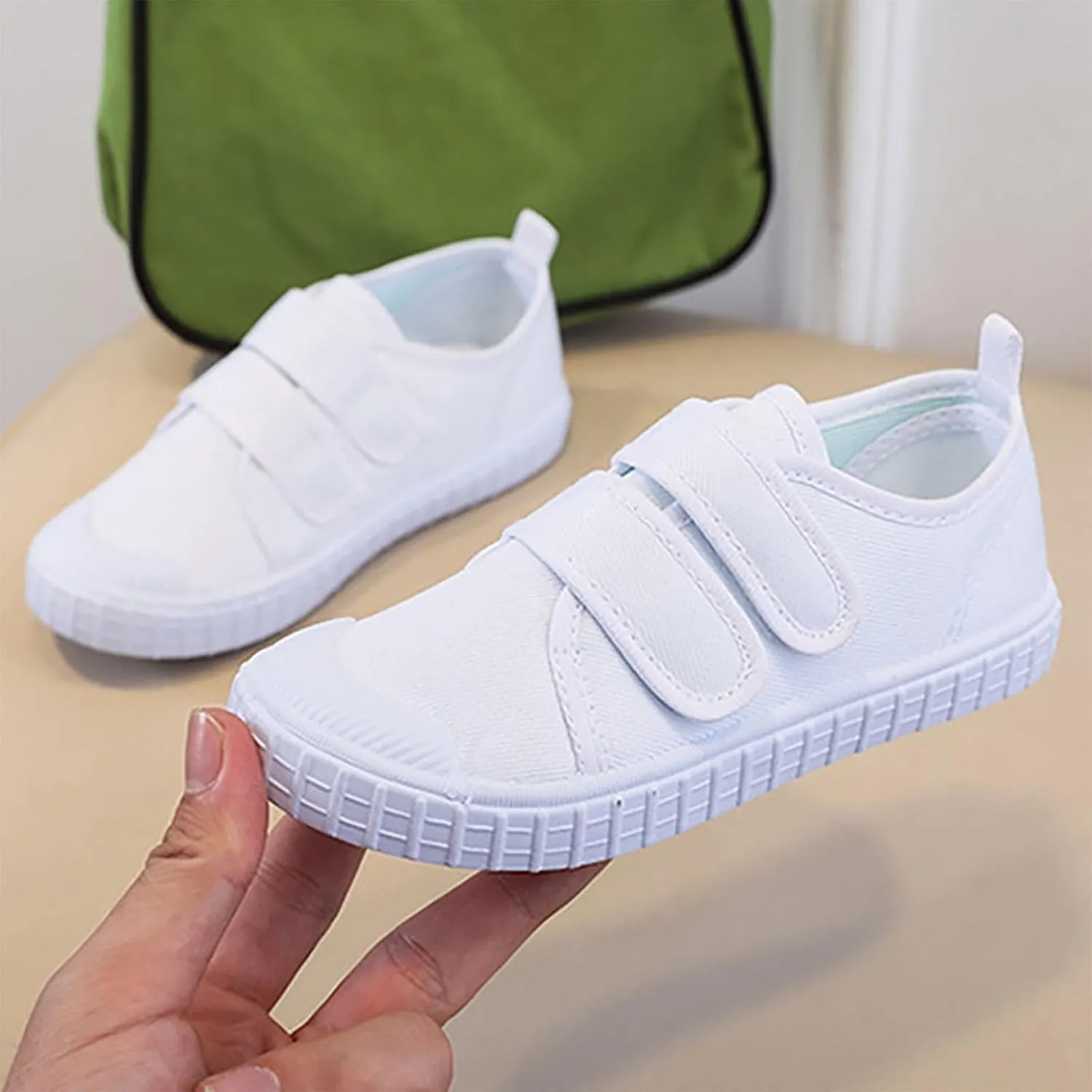 Toddler Baby Boy Girl Shoes Flat Shoes Bao Head One Foot Off Girl Canvas Shoes Baby Soft Sole Casual Girl Shoes Size 3