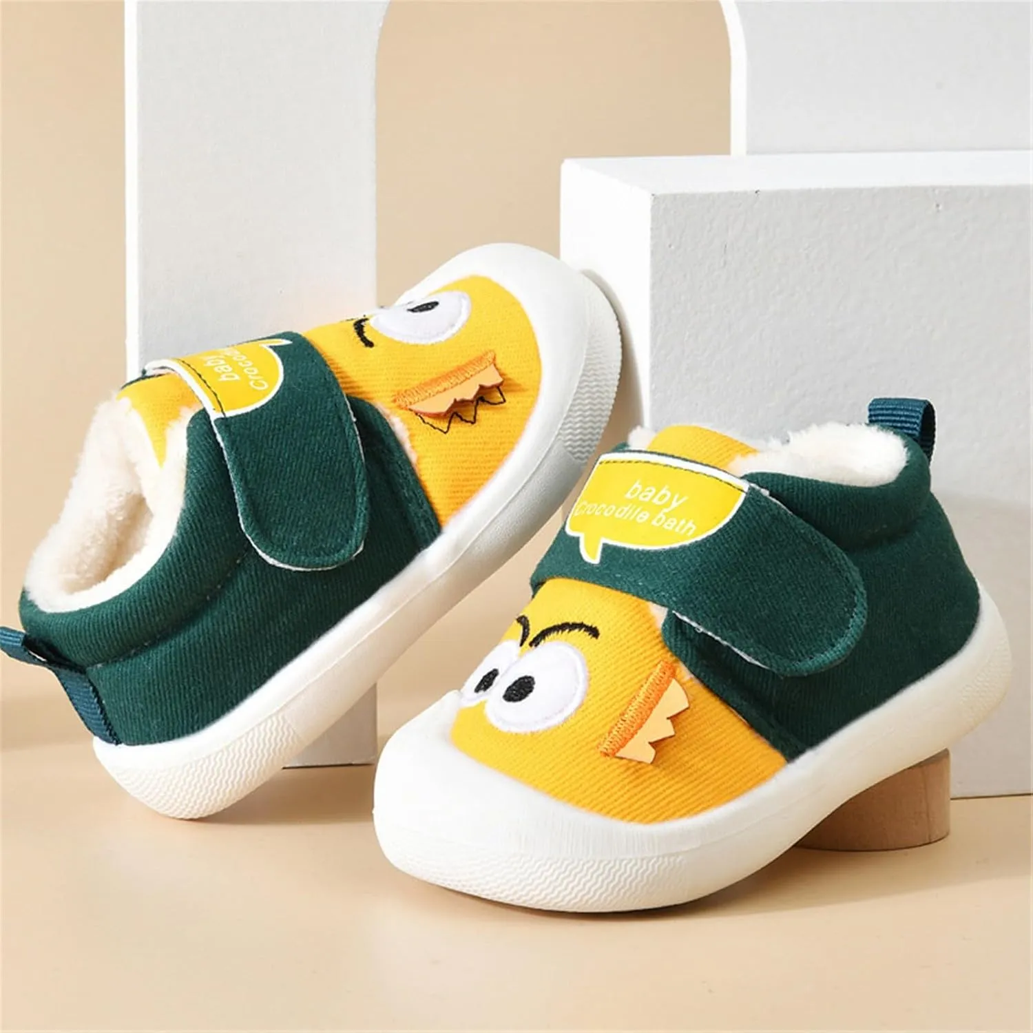 Toddler Baby Boy Girl Sneakers Fall and Winter Soft Sole Non Slip Padded Cotton Shoes Lightweight Shoes 4c Boy