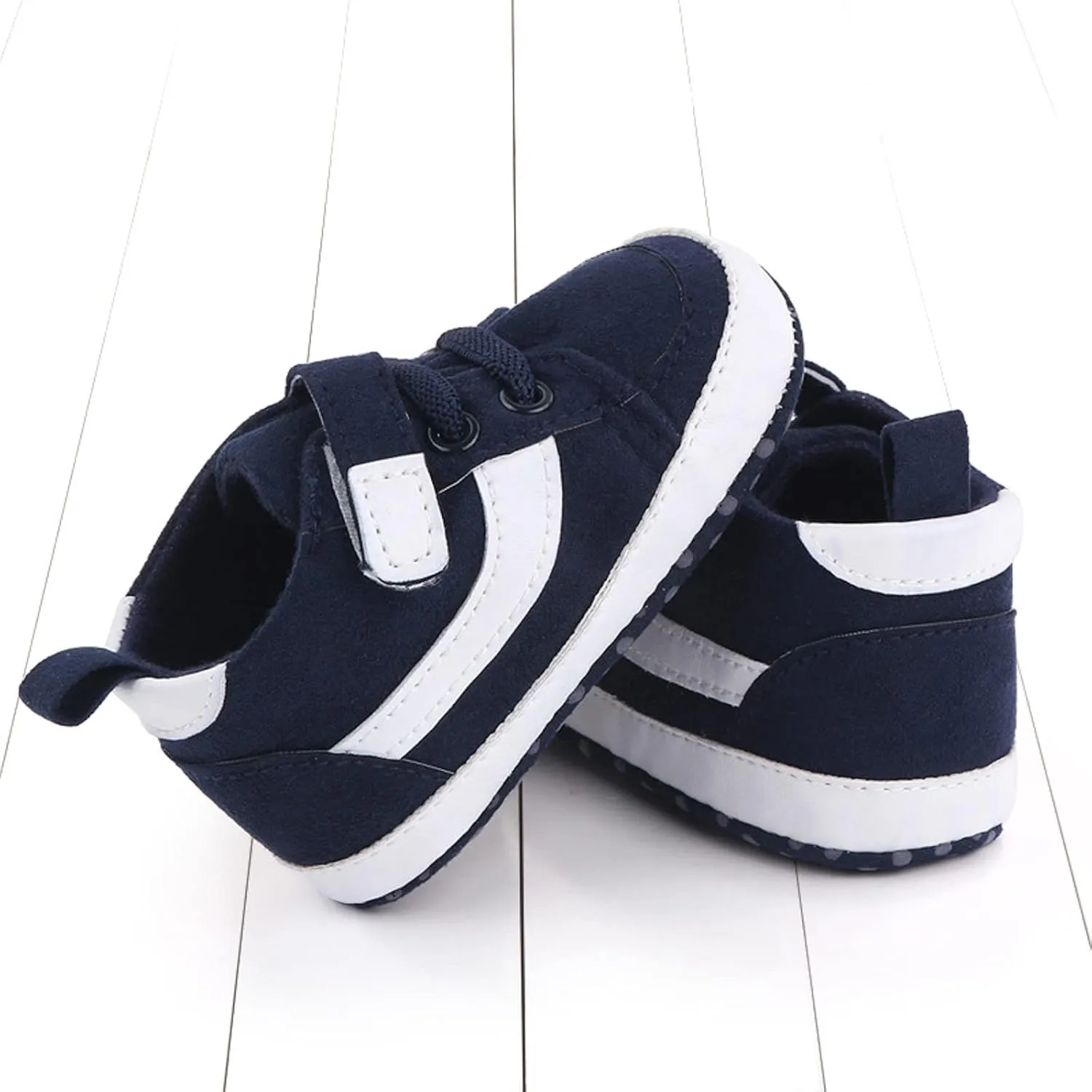 Toddler Baby Boys Girls High Tops Ankle Sneakers Infant Newborn Prewalker Soft Anti-Slip Sole occasins Shoes