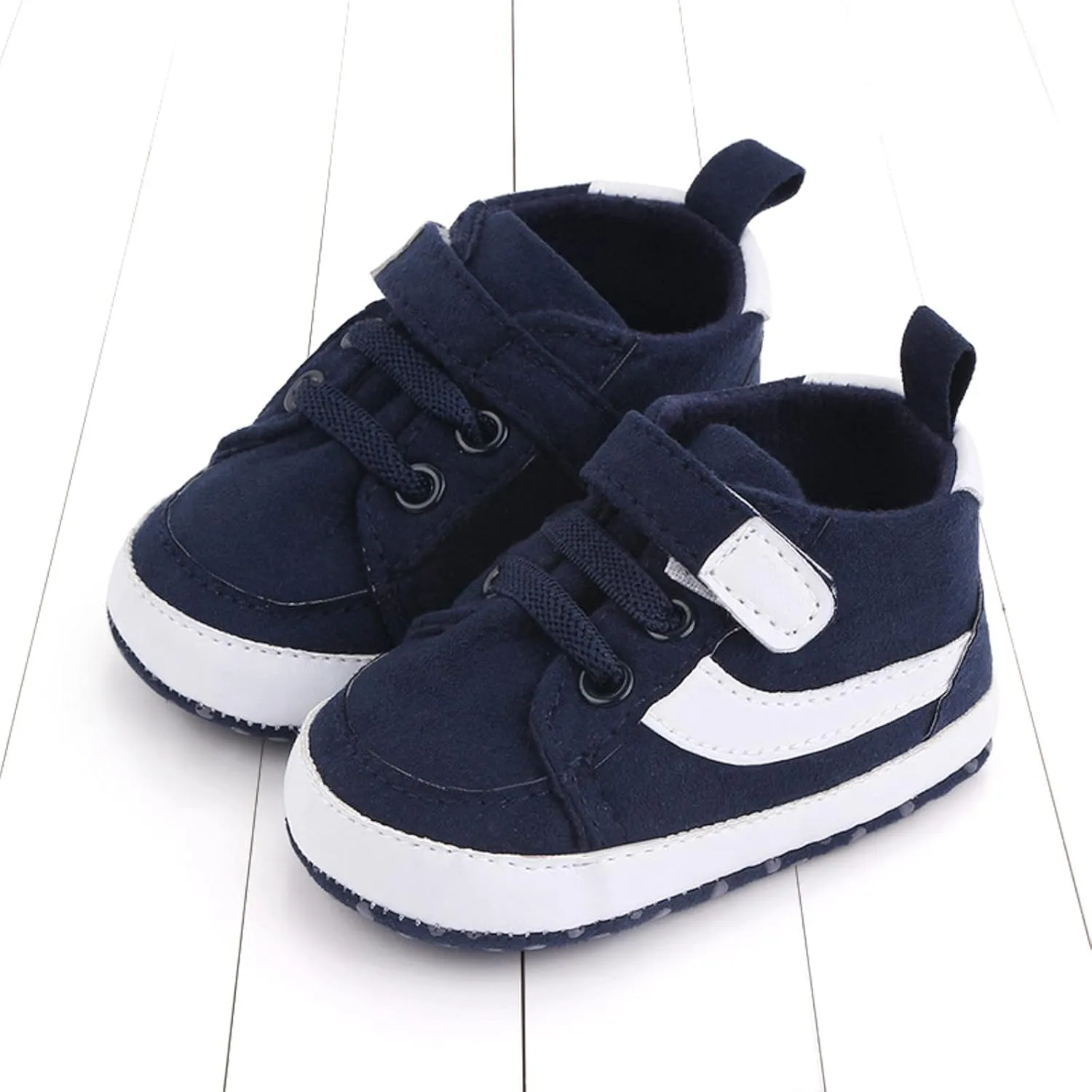 Toddler Baby Boys Girls High Tops Ankle Sneakers Infant Newborn Prewalker Soft Anti-Slip Sole occasins Shoes