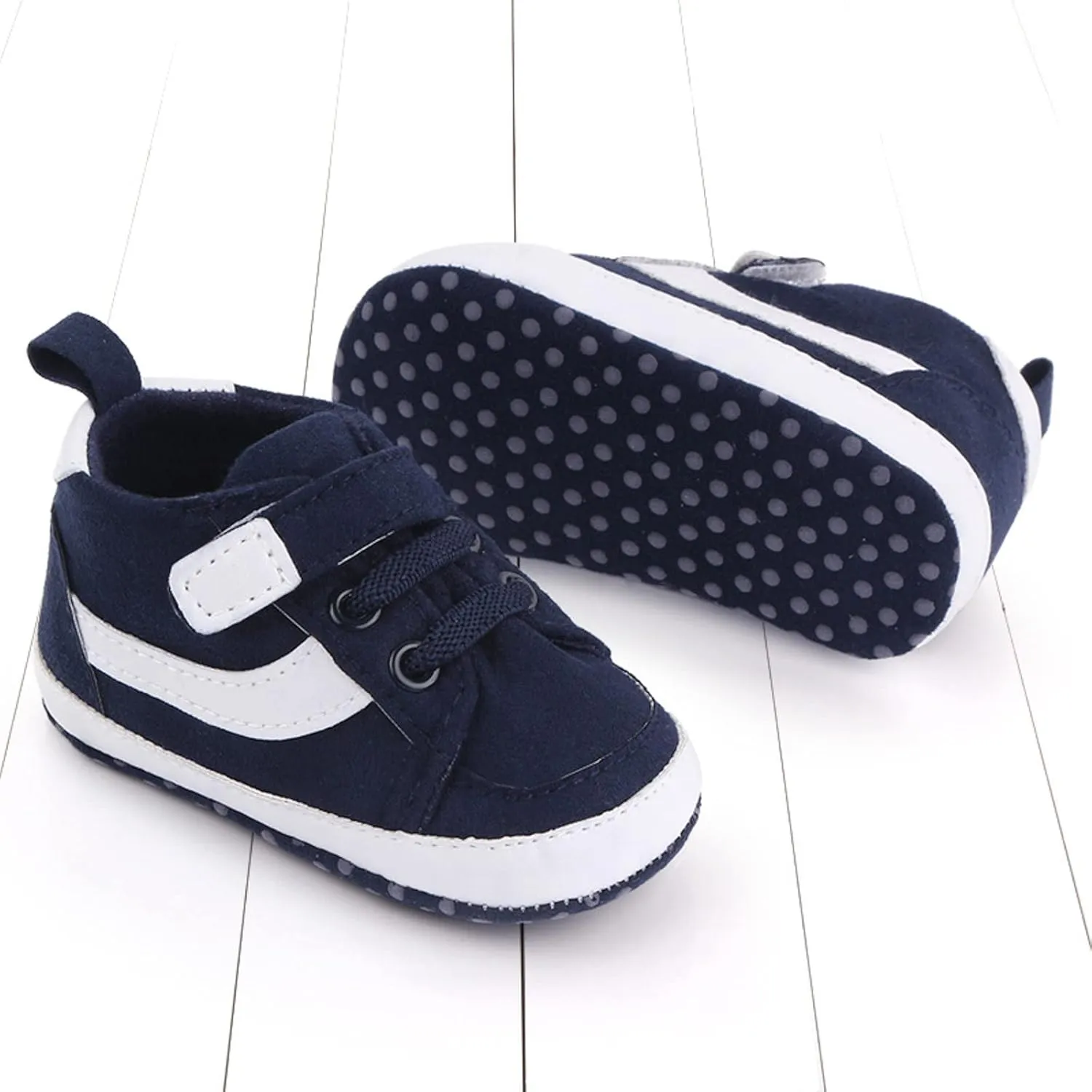 Toddler Baby Boys Girls High Tops Ankle Sneakers Infant Newborn Prewalker Soft Anti-Slip Sole occasins Shoes