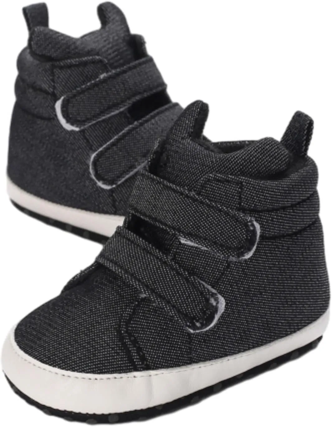 Toddler Baby Boys Girls High Tops Ankle Sneakers Soft Anti Slip Sole PU Leather Infant Newborn Prewalker Shoes Size 4