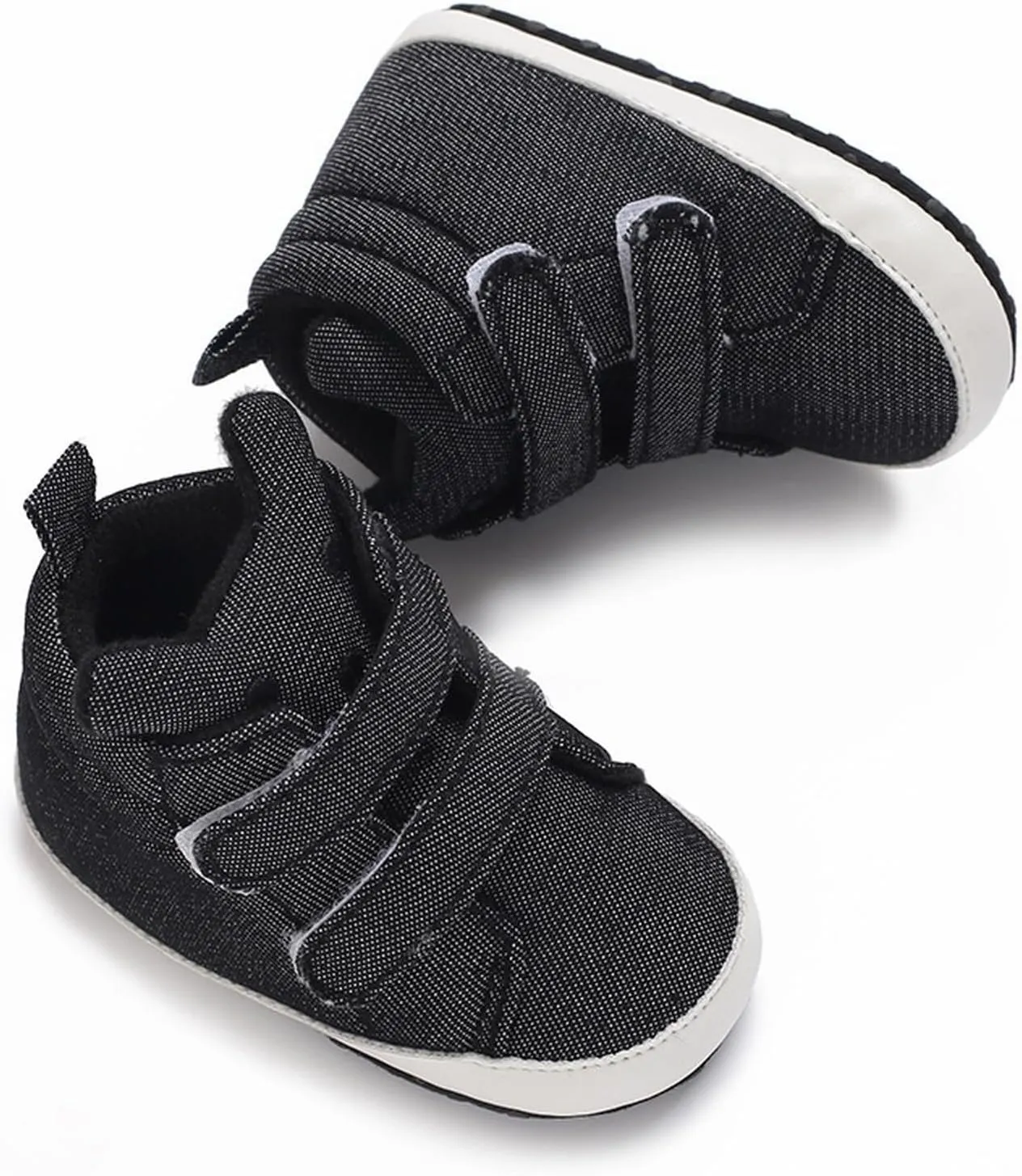 Toddler Baby Boys Girls High Tops Ankle Sneakers Soft Anti Slip Sole PU Leather Infant Newborn Prewalker Shoes Size 4