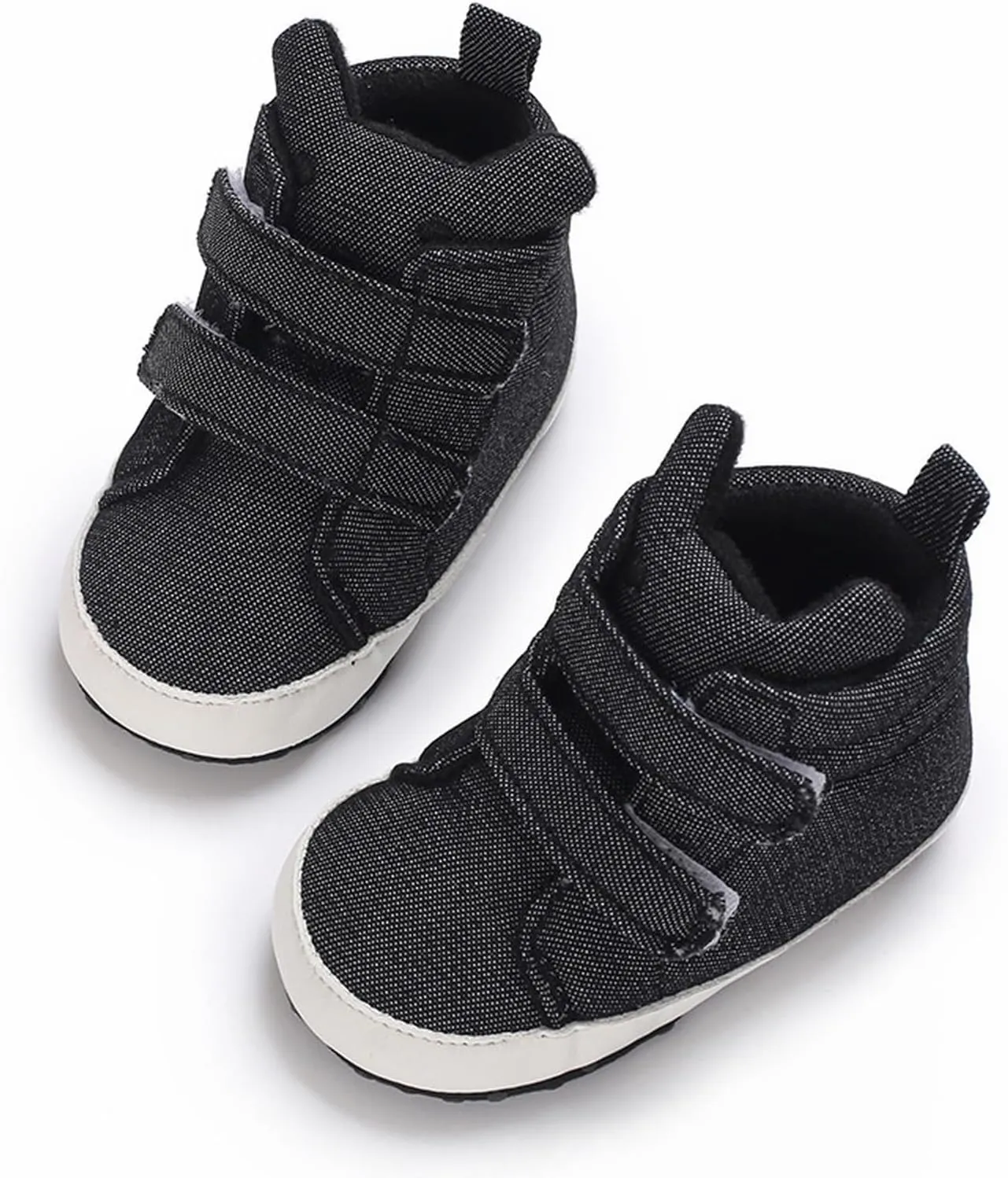 Toddler Baby Boys Girls High Tops Ankle Sneakers Soft Anti Slip Sole PU Leather Infant Newborn Prewalker Shoes Size 4