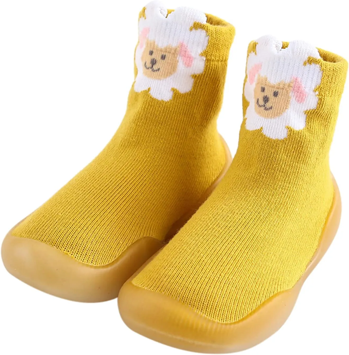 Toddler Baby Boys Girls Solid Warm Knit Soft Sole Rubber Shoes Socks Slipper Slippers for Men Non Slip