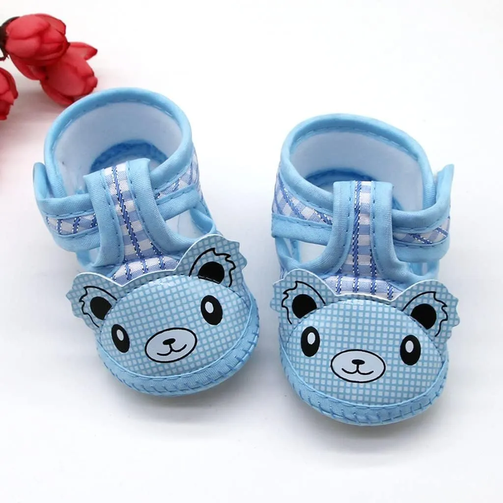 Toddler Baby Boys Slip on Shoes Newborn Baby Girls Cartoon Prewalker Soft Sole Sandals Single Shoes Walking Shoes