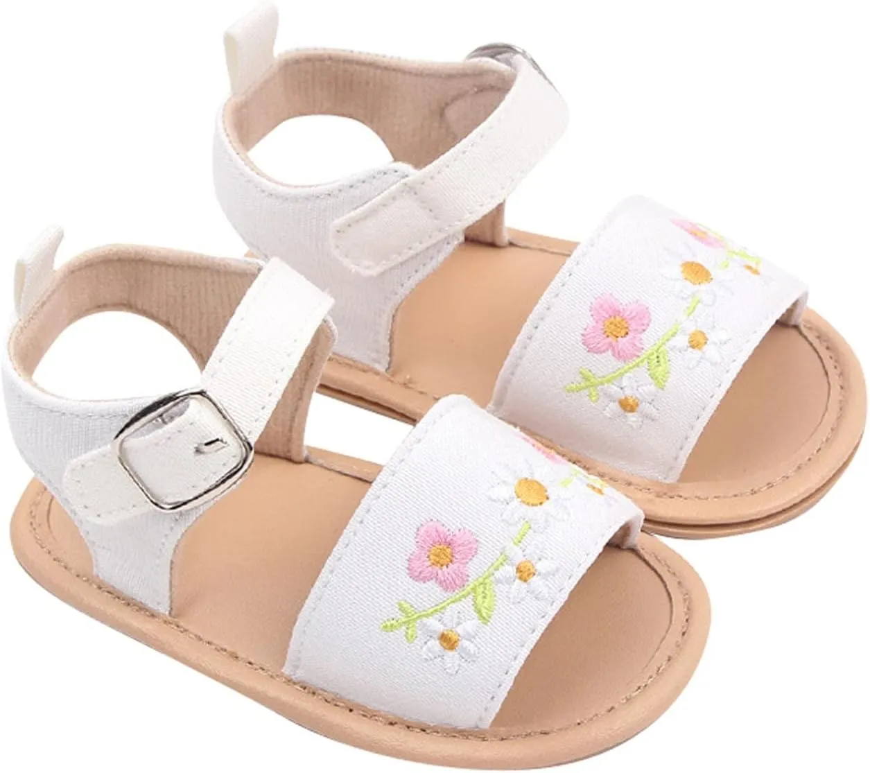 Toddler Baby Girls' Walking Shoes Shoes Soft Soled Continuously Empty Embroidered Baby Shoes Breathable Running Sandal