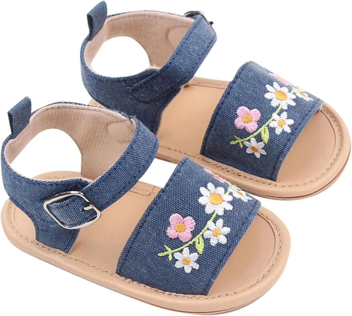 Toddler Baby Girls' Walking Shoes Shoes Soft Soled Continuously Empty Embroidered Baby Shoes Breathable Running Sandal