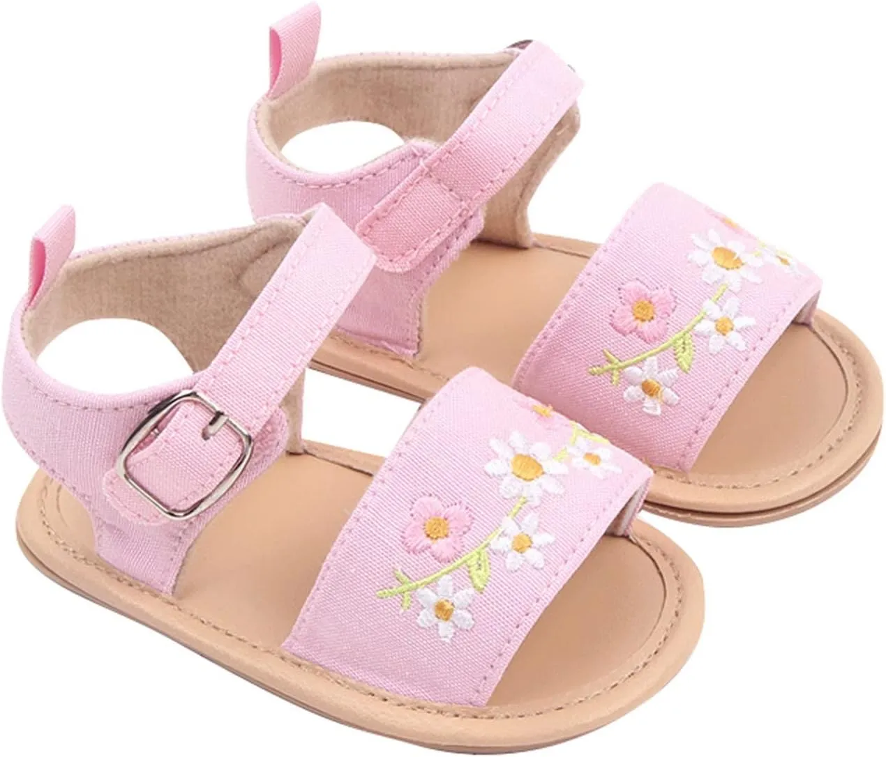 Toddler Baby Girls' Walking Shoes Shoes Soft Soled Continuously Empty Embroidered Baby Shoes Breathable Running Sandal
