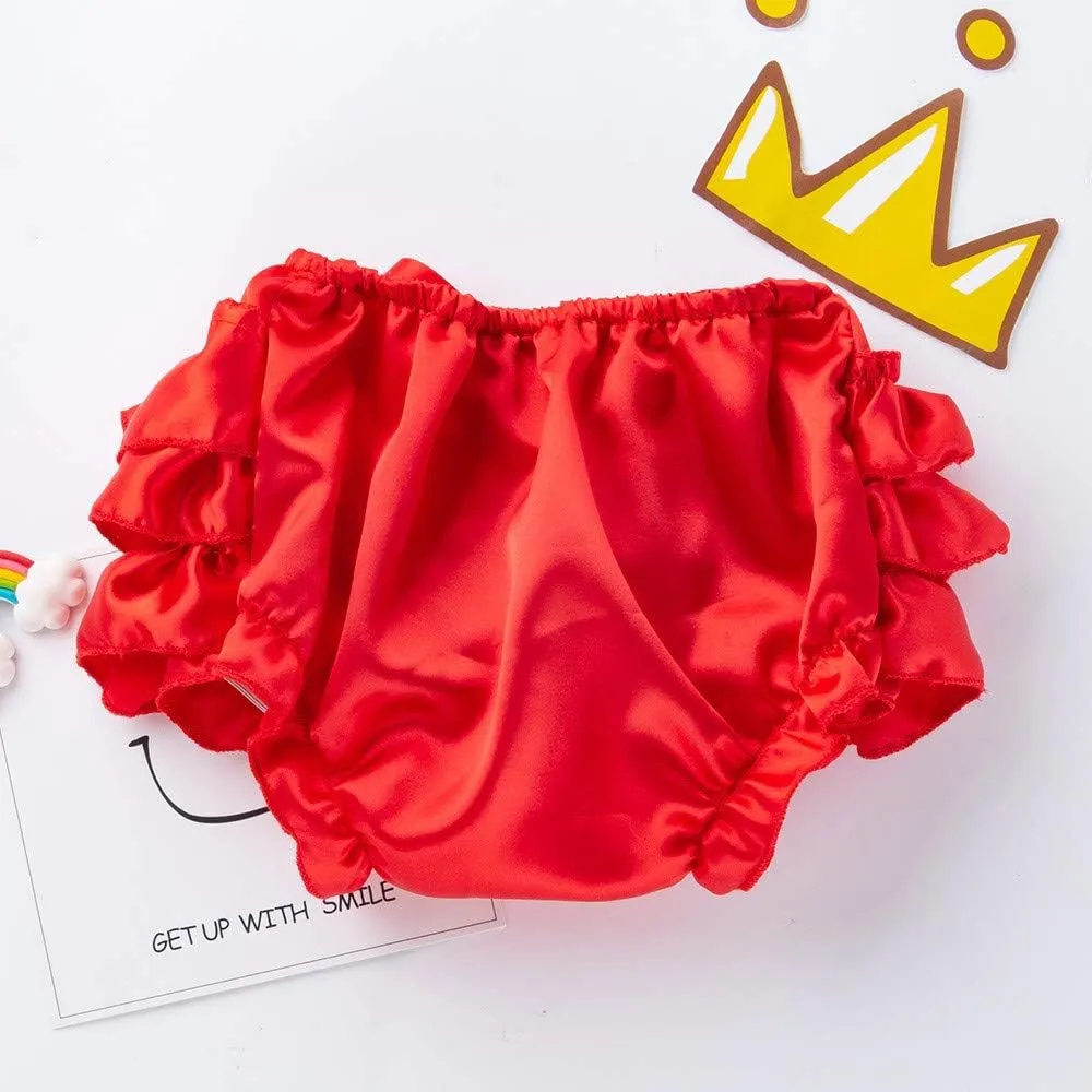 Toddler Baby Infant Girl Bowknot Ruffle Nappy Underwear Panty Baby Shoes