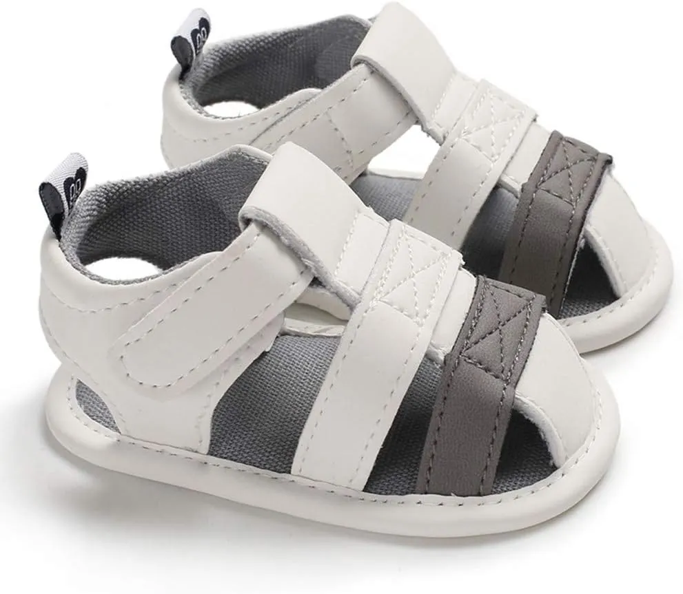 Toddler Boy Canvas Shoes Soft Baby Single Sole Sandals Splicing Prewalker Shoes Boy Infant Baby Baby Sport