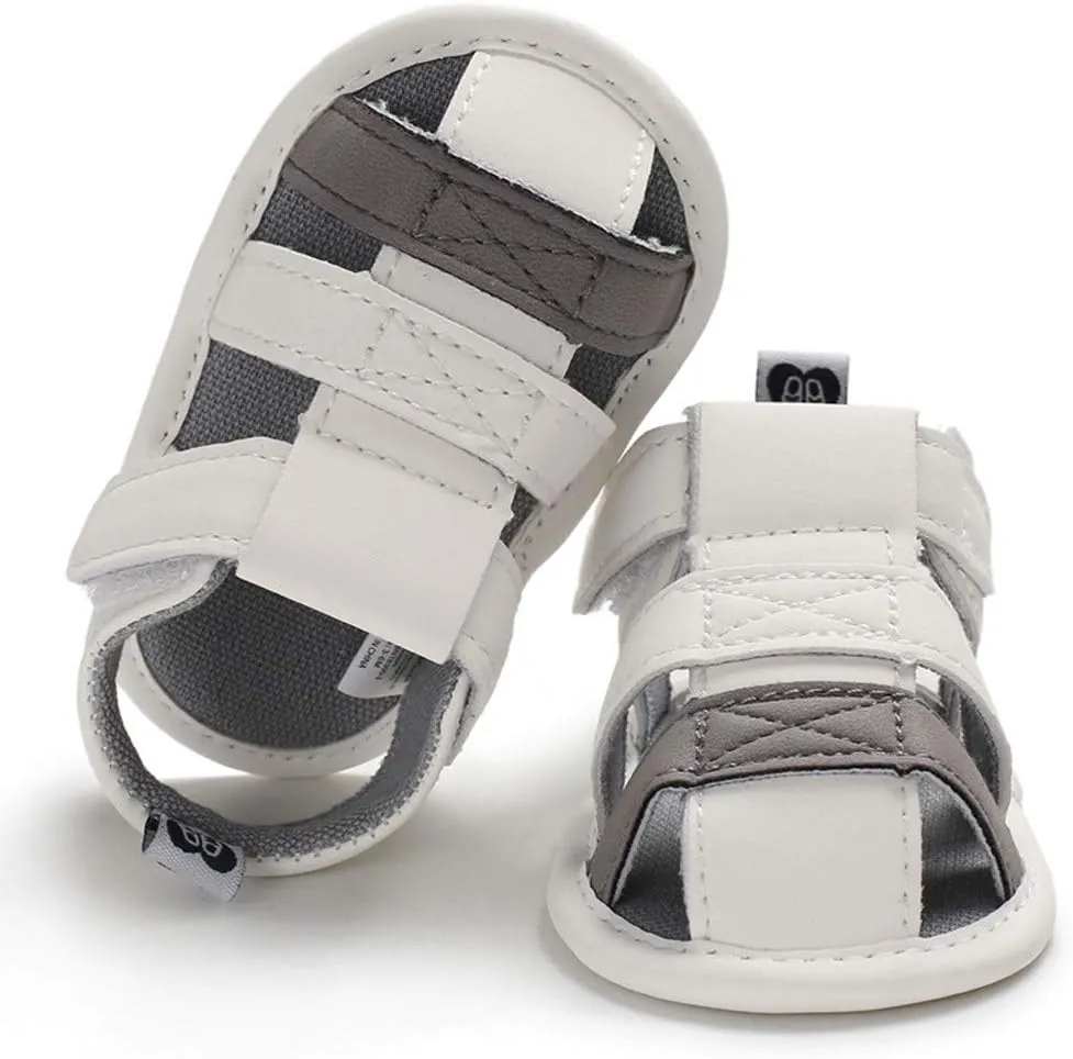 Toddler Boy Canvas Shoes Soft Baby Single Sole Sandals Splicing Prewalker Shoes Boy Infant Baby Baby Sport