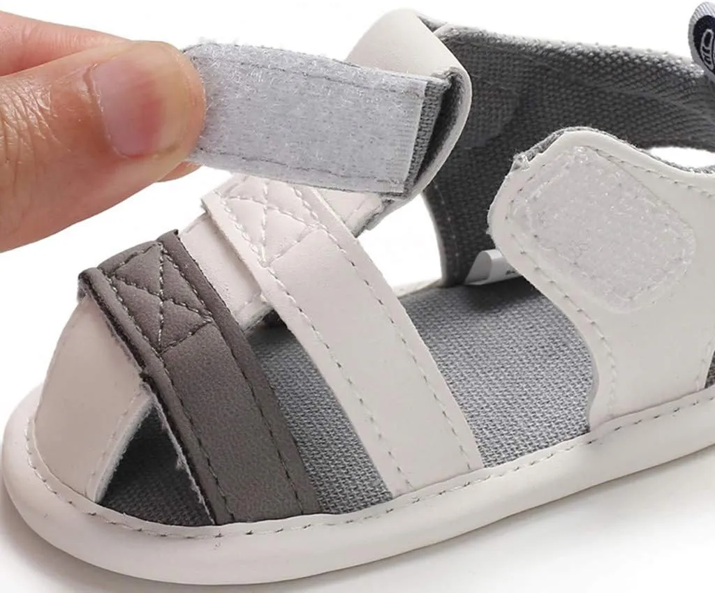 Toddler Boy Canvas Shoes Soft Baby Single Sole Sandals Splicing Prewalker Shoes Boy Infant Baby Baby Sport