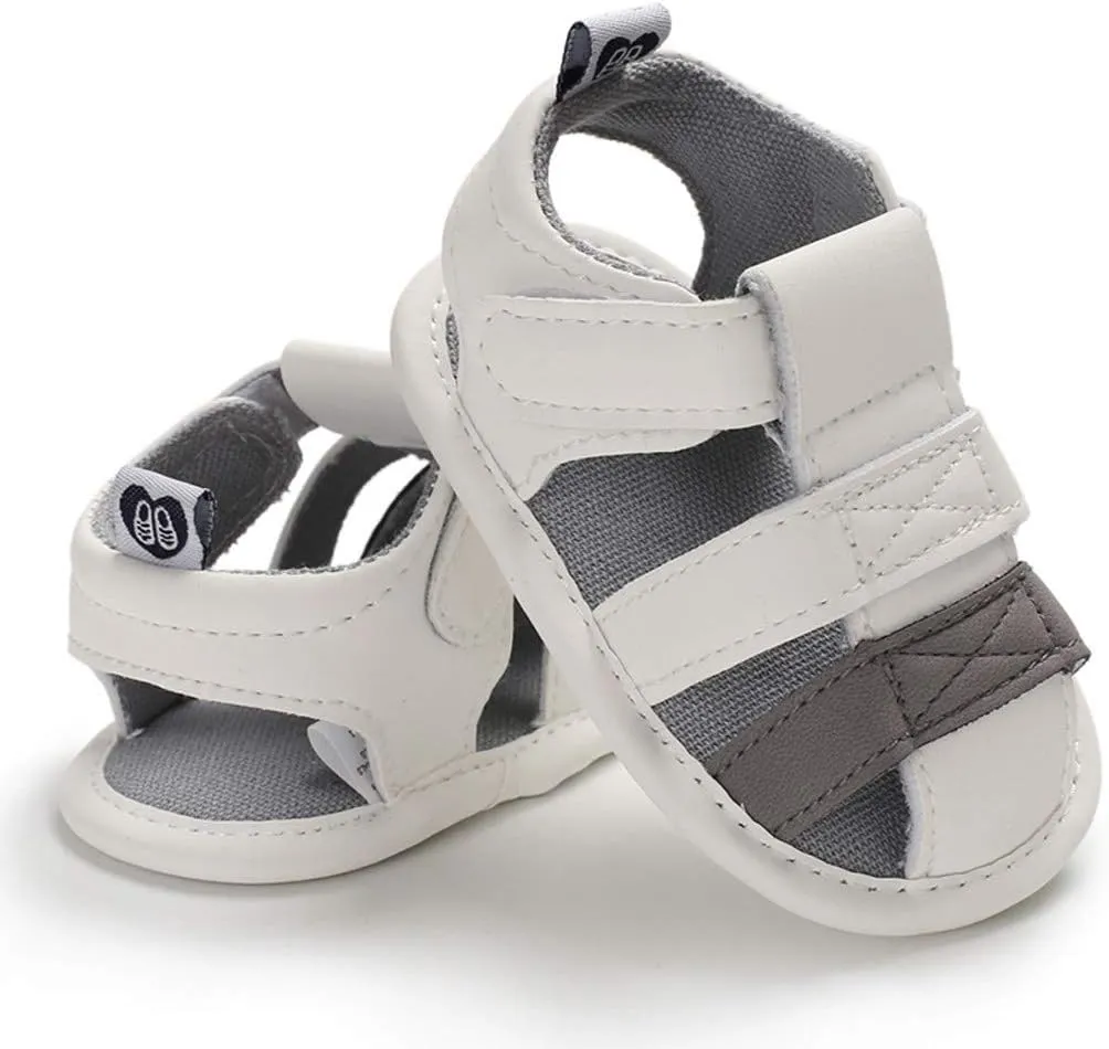 Toddler Boy Canvas Shoes Soft Baby Single Sole Sandals Splicing Prewalker Shoes Boy Infant Baby Baby Sport