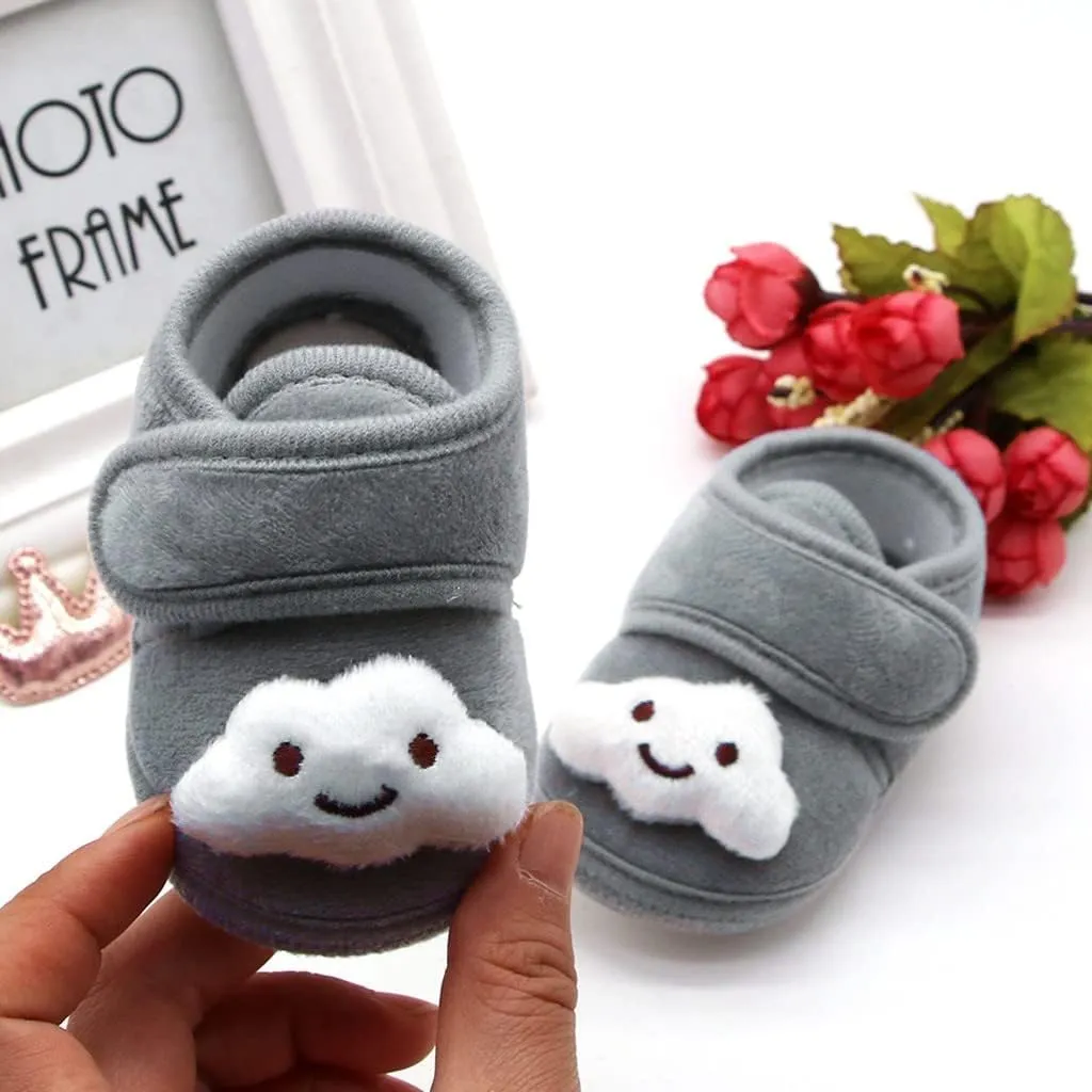 Toddler Boy Slip on Sneakers Stars Girls Soft Sole Infant Boots Baby Shoes Warm Winter Plush Shoes Baby Shoes Size 4 Girls