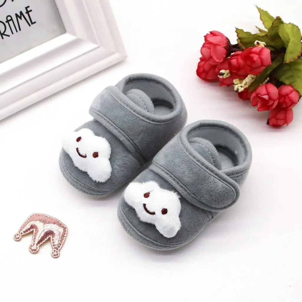 Toddler Boy Slip on Sneakers Stars Girls Soft Sole Infant Boots Baby Shoes Warm Winter Plush Shoes Baby Shoes Size 4 Girls
