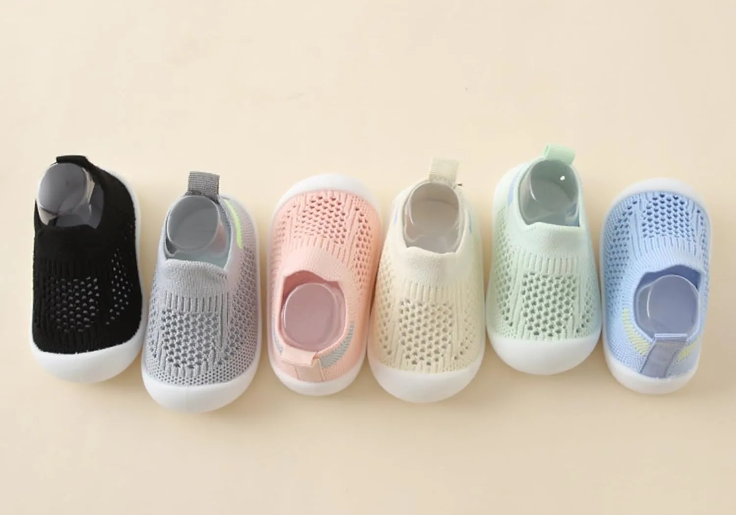 Toddler Boys Girls Shoes Baby Sock Shoes Non-Slip Breathable Sneakers Lightweight Mesh on Floor Slipper