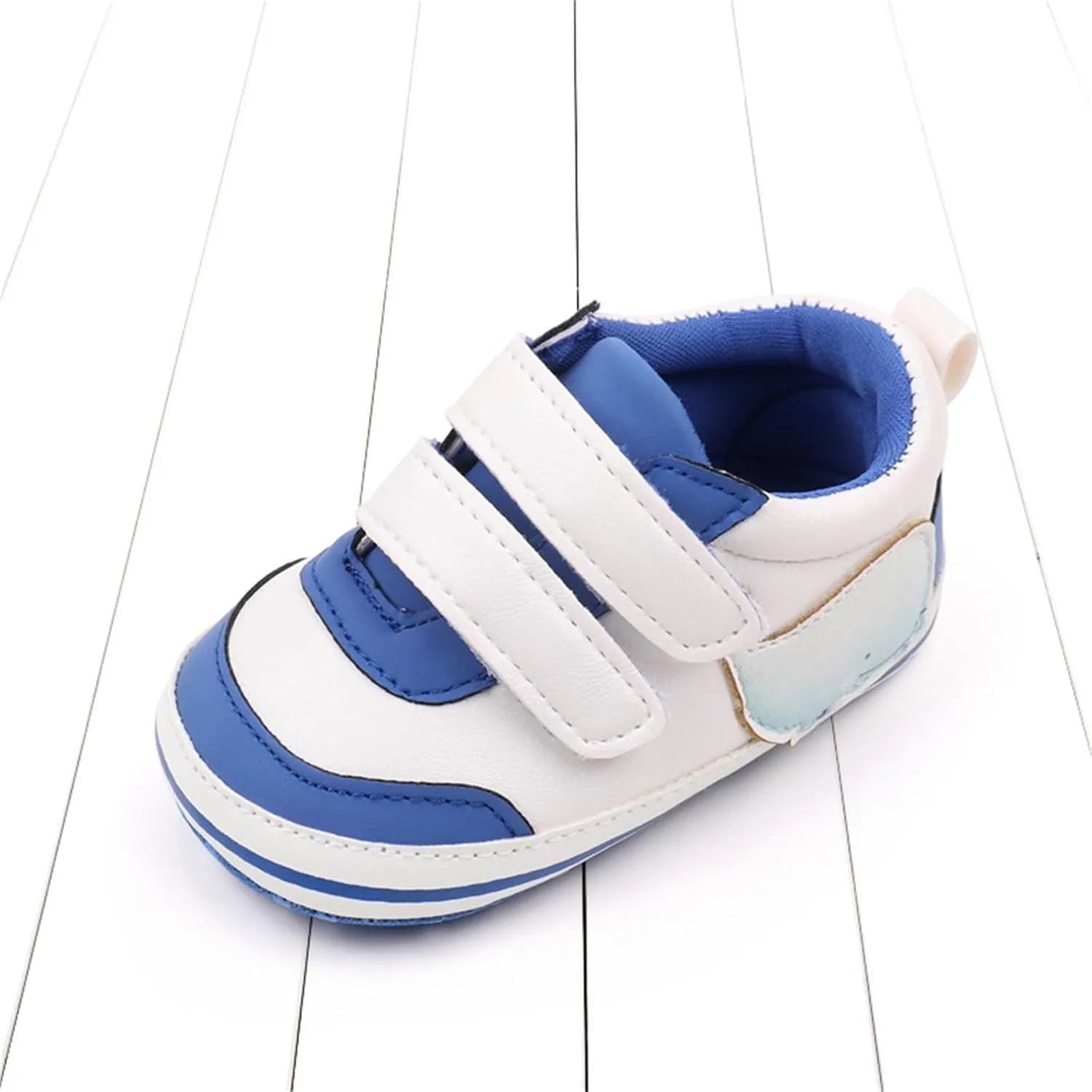 Toddler Boys Shoes Baby Soft Sole Patchwork Sneaker Kid Breathable Hook Loop Non Slip Walking Floor Casual Shoes