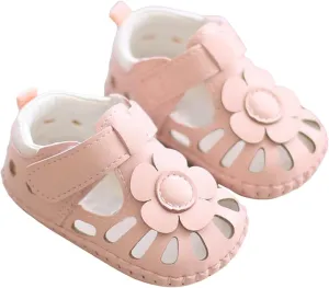 toddler dress sandal Breathable Shoes Flower Baby Soft Shoe Cover 0 To 18 Months
