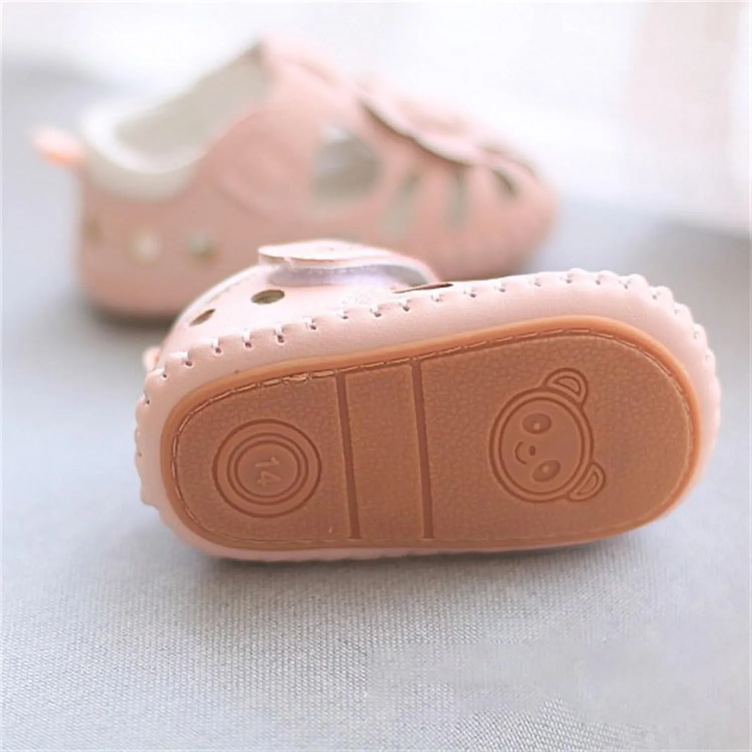 toddler dress sandal Breathable Shoes Flower Baby Soft Shoe Cover 0 To 18 Months