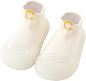 Toddler Girls Boys Barefoot Sock Shoes Breathable Soft House Slippers Baby Rubber Sole Indoor Walking Sneakers